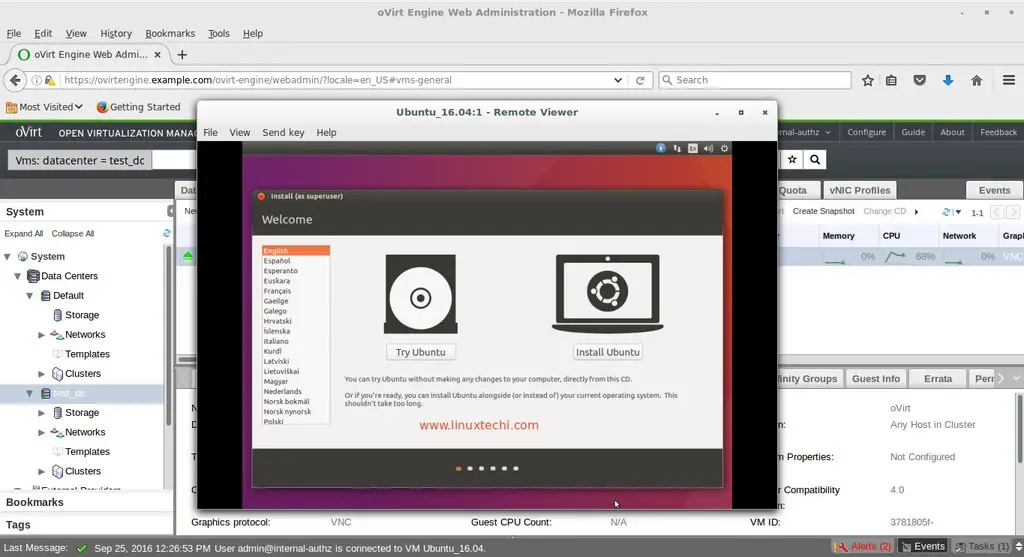 install-ubuntu-from-ovirt-engine-console