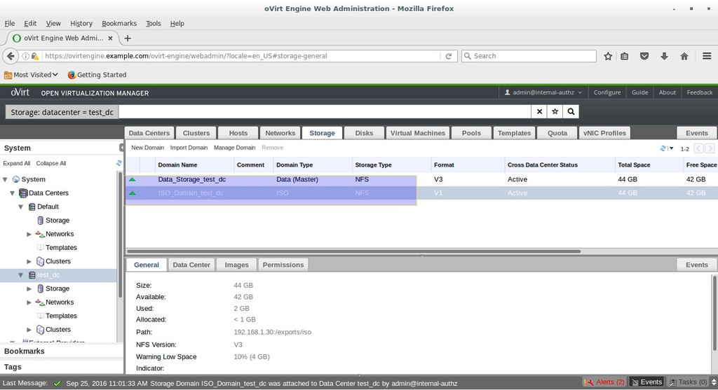 storage-domain-activated-ovirt-engine