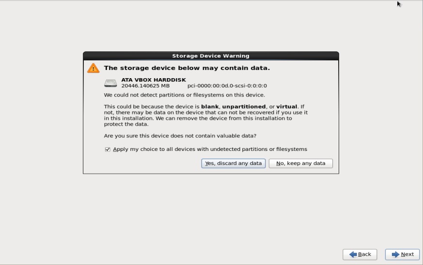 Discard Data on drive during installation