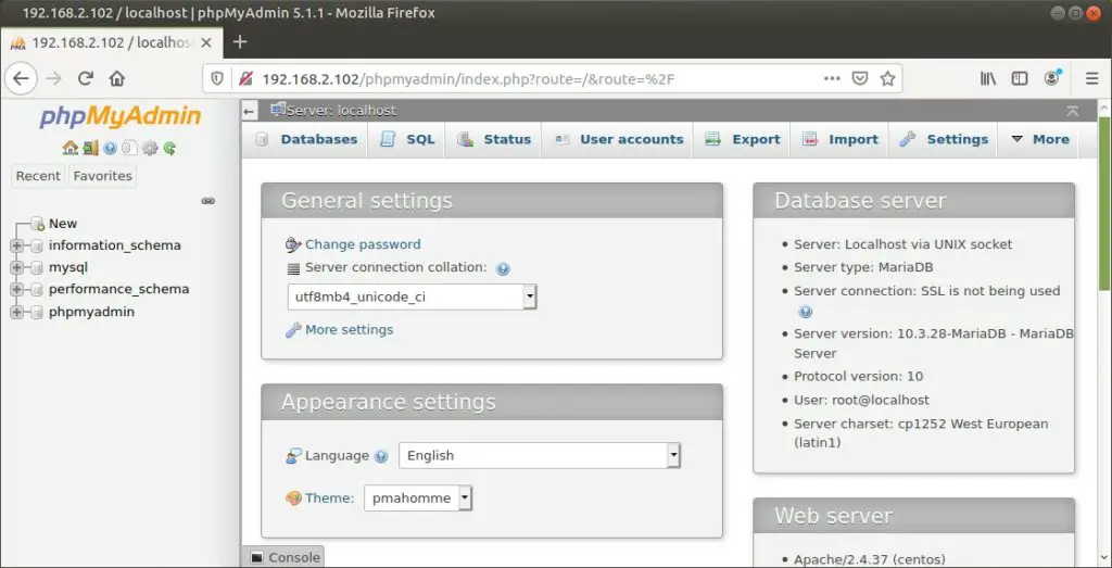 phpmyadmin-dashboard-RHEL-CentOS