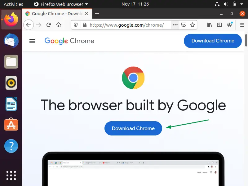 Download-Google-Chrome-Graphically-Ubuntu