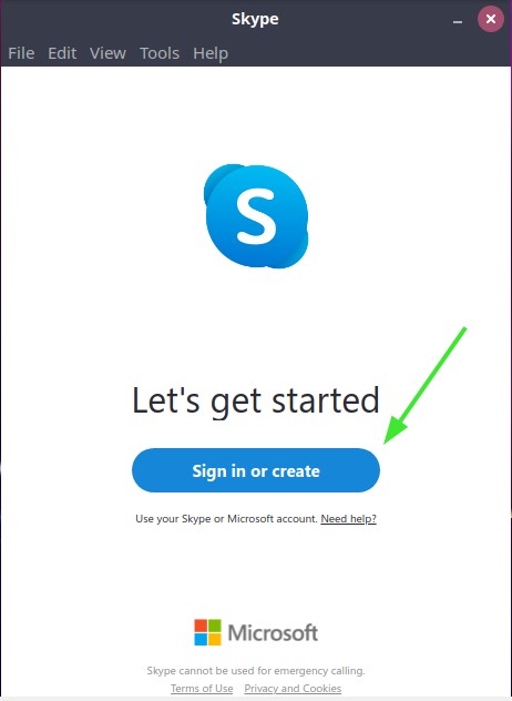Sign-Skype-window-Ubuntu