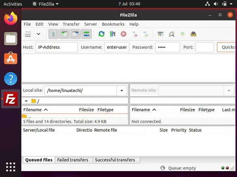filezilla install ubuntu