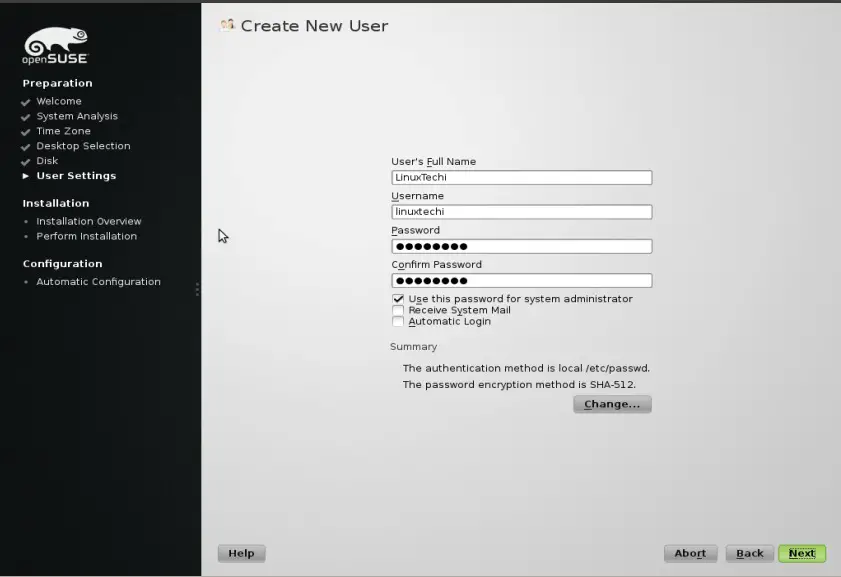User-creation