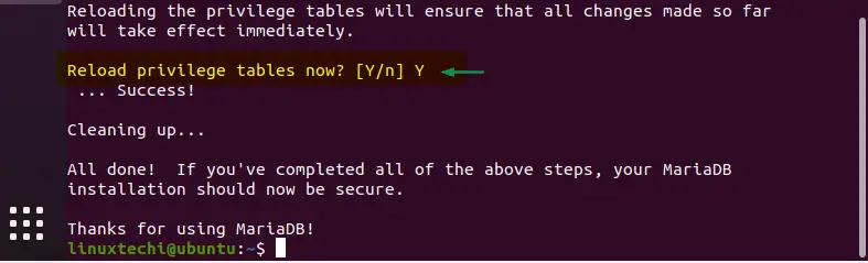 Reload-Privilege-tables-MariaDB-Ubuntu