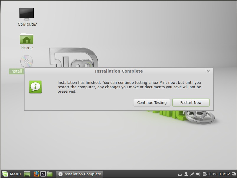 linumint-installation-completed