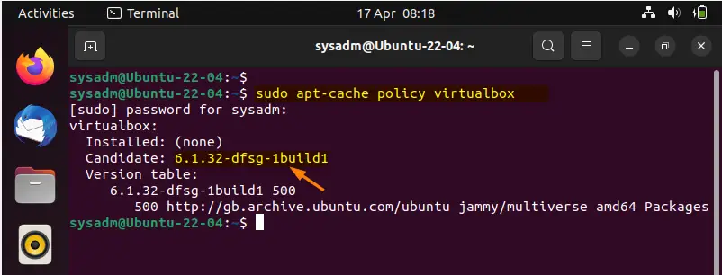Serach-VirtualBox-Version-Ubuntu-22-04