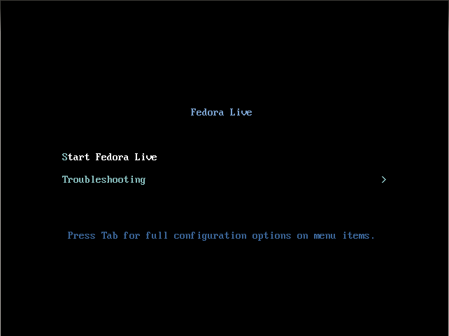 Start-Fedora-Live