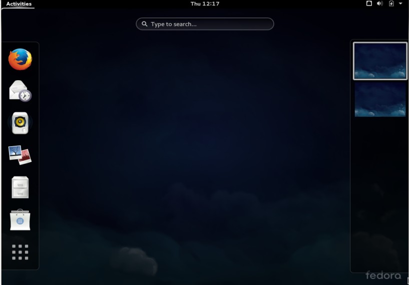fedora21-Home-Screen