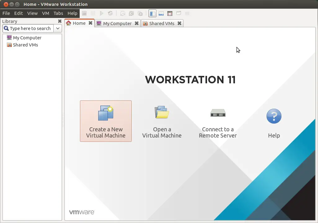 Home - VMware-Workstation11