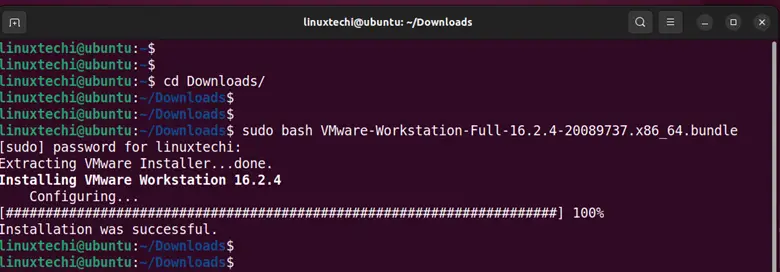 Install-VMware-WorkStation-bundle-ubuntu-linux