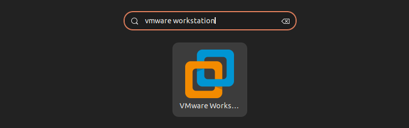 Search-VMWare-WorkStation-Ubuntu