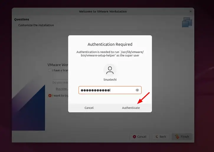 User-Password-Launch-VMWare-WorkStation-Ubuntu