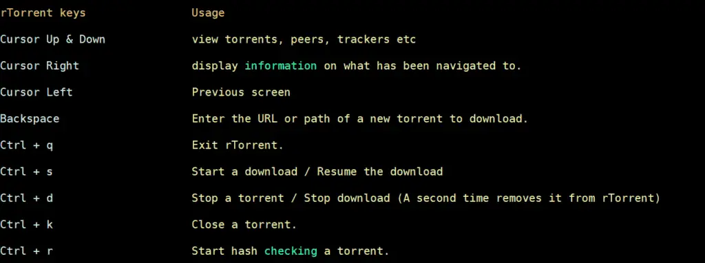 rtorrent-keys-usage-linux