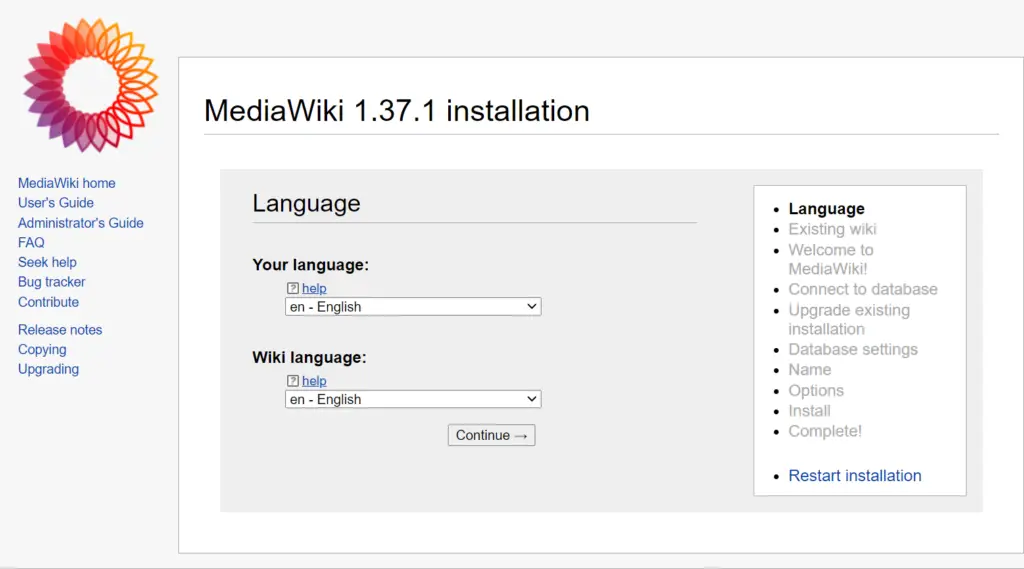 MediaWiki-Language-Selection