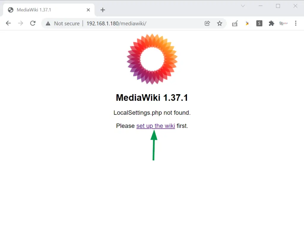 MediaWiki-Setup-Page
