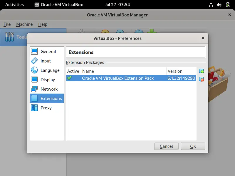 Extension-Pack-Status-VirtualBox-openSUSE