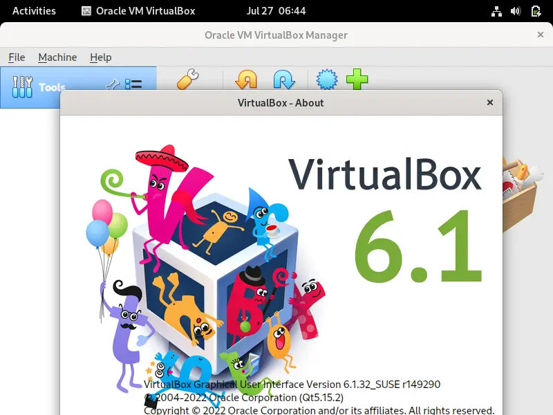 VirtualBox-Verison-Check-OpenSUSE
