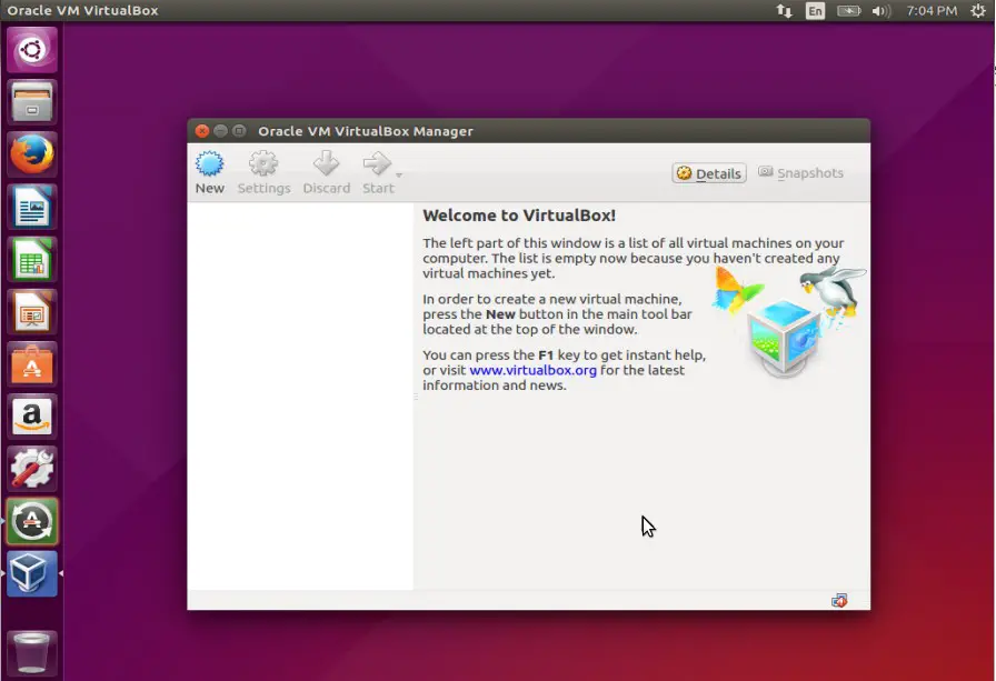 ubuntu virtualbox