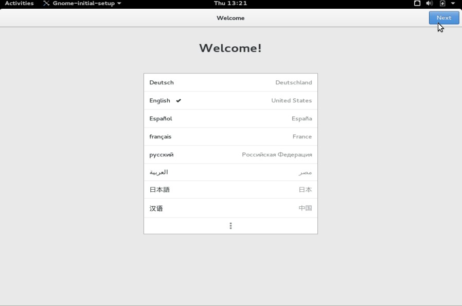 Choose-language-gnome