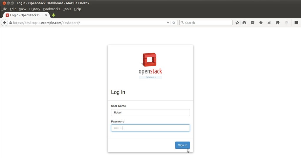 Login-OpenStack-Dashboard