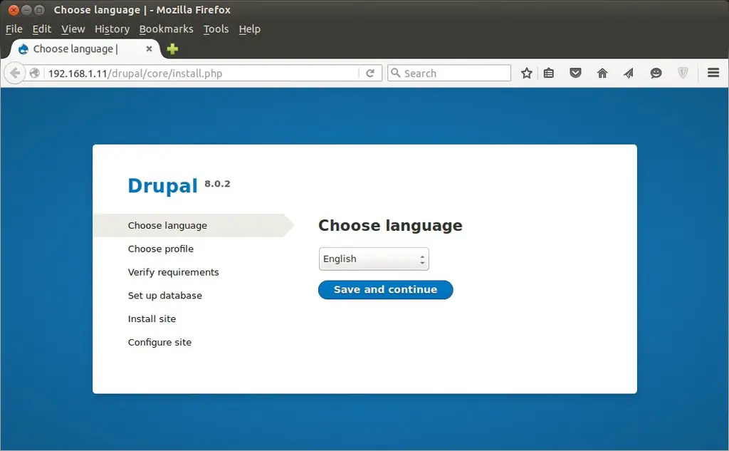 Choose-language-drupal-installation