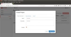 Create-Projects-OpenStack-Dashboard