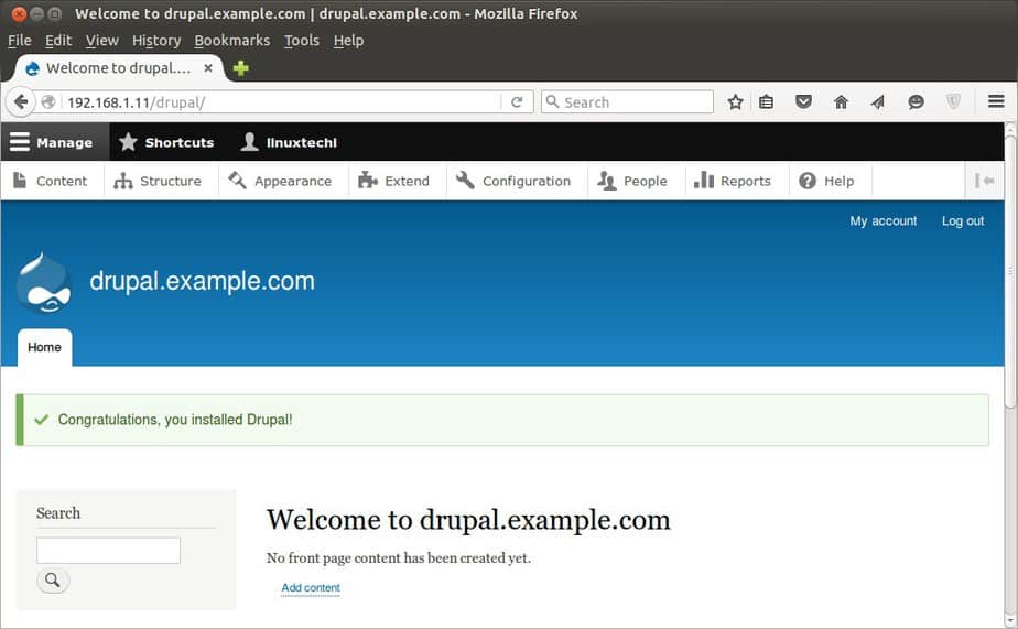 Drupal-installation-completed