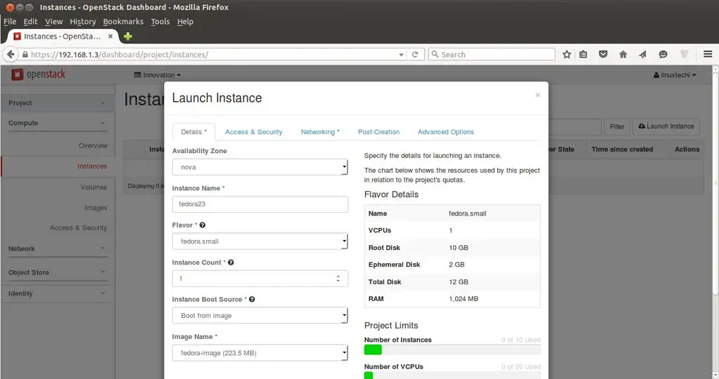 Instances-Details-OpenStack-Dashboard