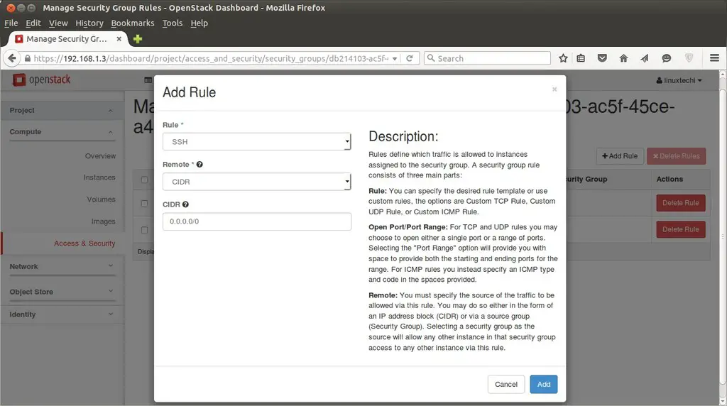 Manage-Security-Group-Rules-OpenStack Dashboard