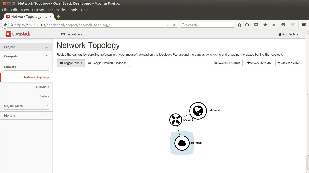 Network-Topology-OpenStack-Dashboard