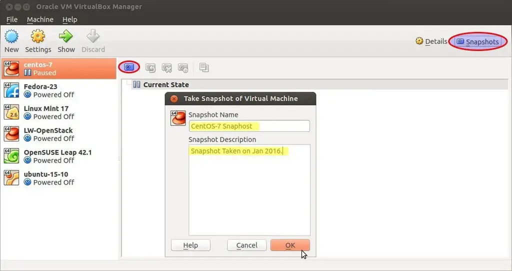 VM-SnapShot-VirtualBox