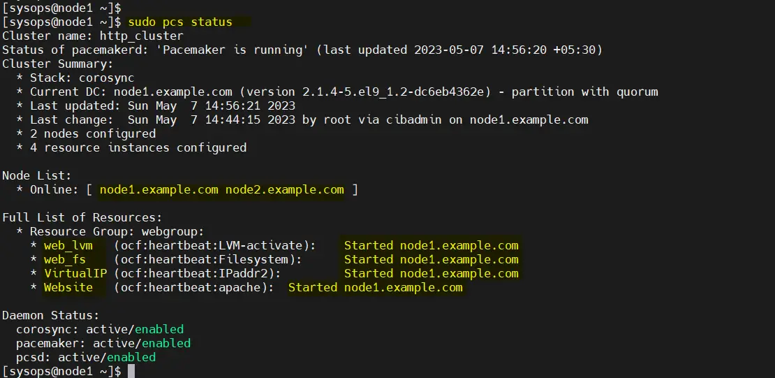 Cluster-Resources-Status-RHEL