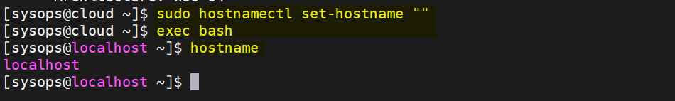 Remove-hostname-hostnamectl