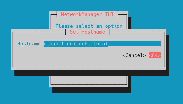 Set-Hostname-nmtui-RHEL-CentOS