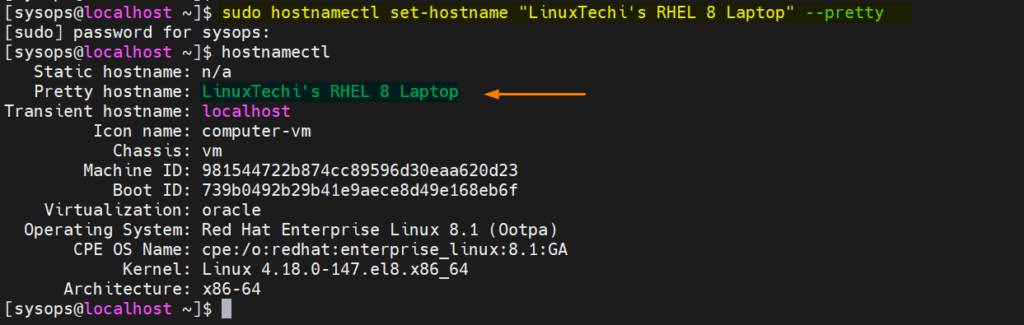 Set-Pretty-Hostname-RHEL-CentOS