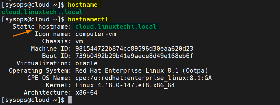 View-Hostname-RHEL-CentOS