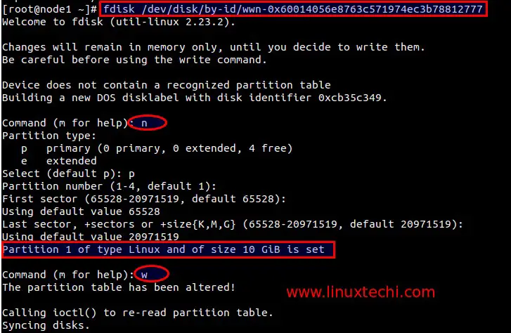 create-partition-using-fdik-command