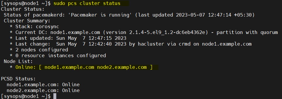 pcs-cluster-initial-status-rhel