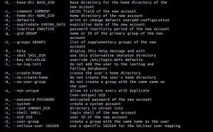 useradd-command-options
