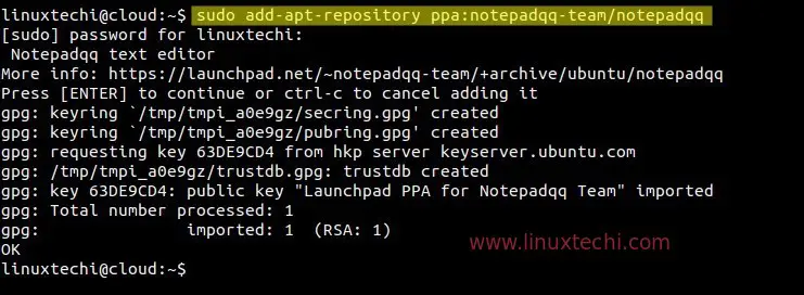 Adding-notepadqq-ubuntu-ppa-repo