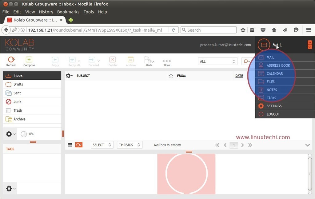 Kolab-Groupware-Roundcube-overview