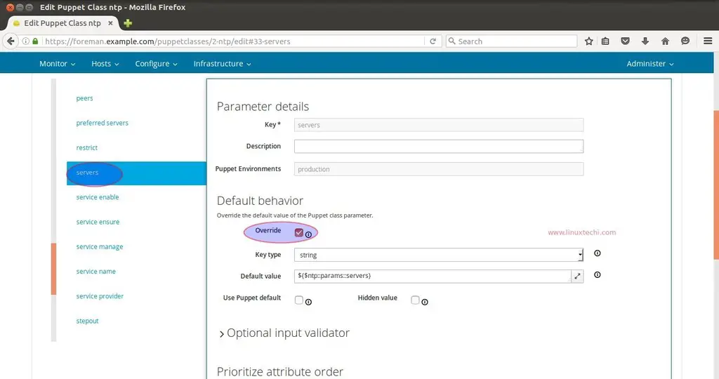 Edit-Puppet-Class-ntp