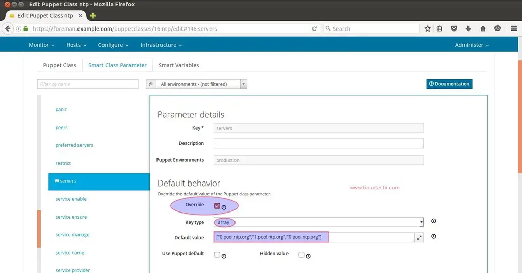 NTP-Server-list-Foreman-Dashboard