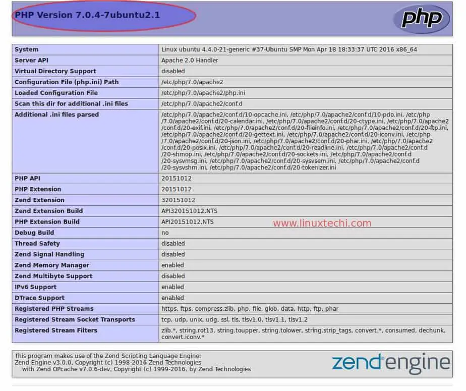 ubuntu web server php