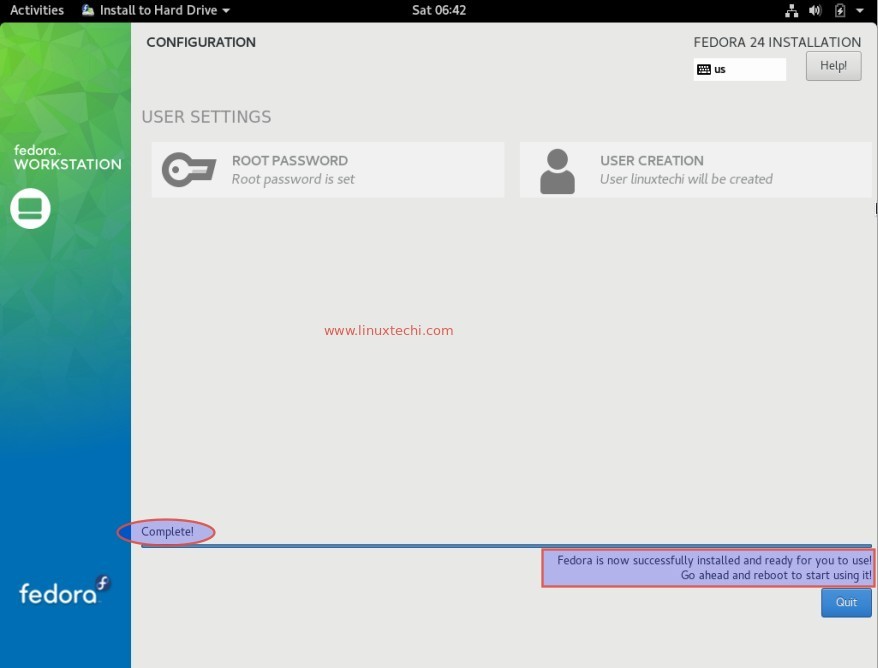 Fedora24-workstation-installation-completed