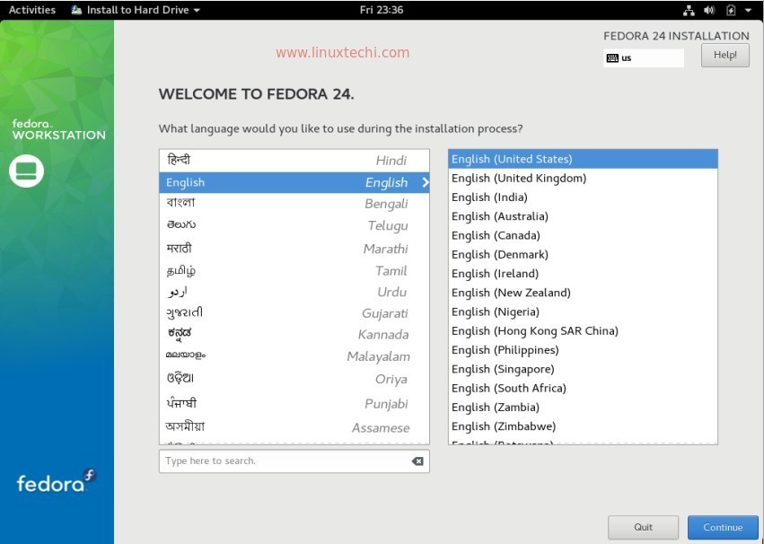 Language-Fedora-24-workstation-installation