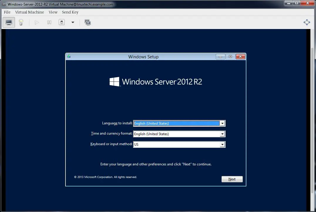 windows2012-intsallation-virtmanager