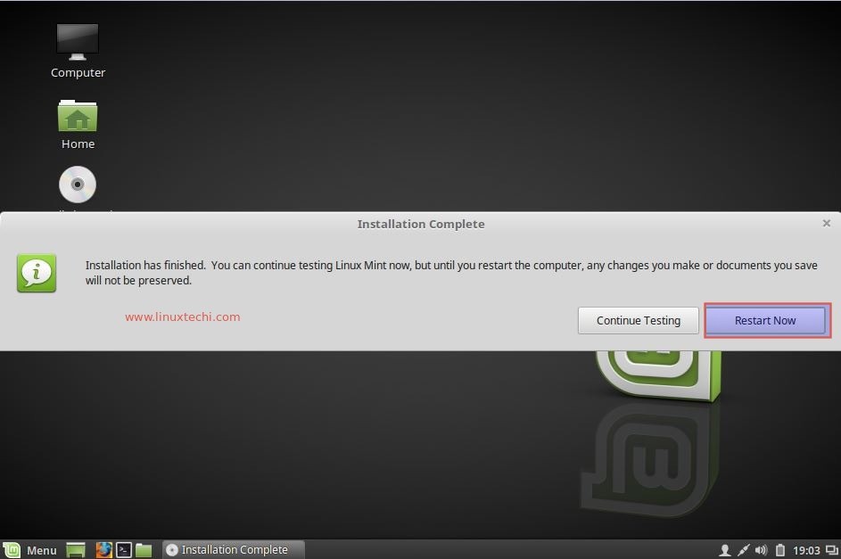 Restart-system-after-linuxmint18-installation