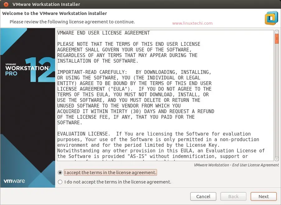 VMware-Workstation-12-license-agrrement